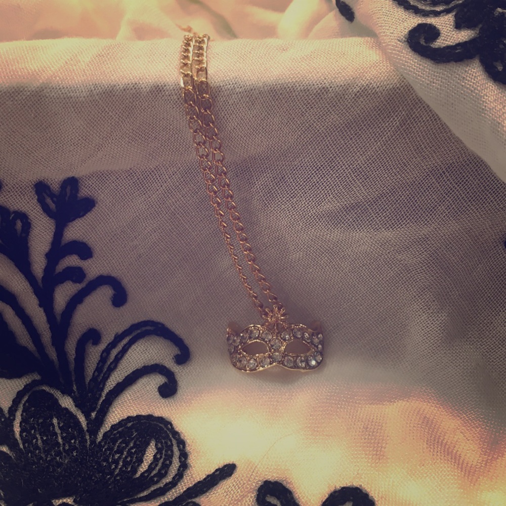 Mardi Gras Mask Necklace